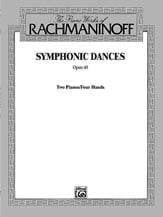Symphonic Dances Op. 45-2 Pno 4 Hand piano sheet music cover Thumbnail